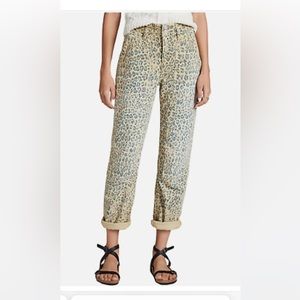Anthropologie + Pilcro The Wanderer Leopard Print Utility Pants, Women’s Sz27